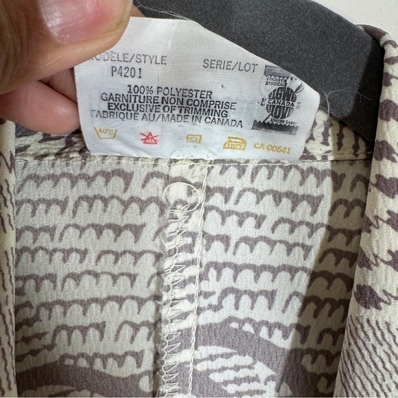 Vintage Orite Petite 70s 90s Geometric Paisley Print Midi Dress Size Large - Picture 11 of 16